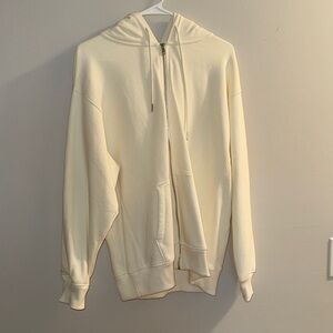 PINK Victoria's Secret Men's Zip-Up Cream Sweater